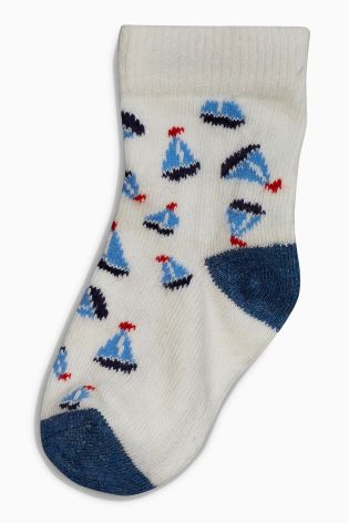 Red/Blue Character Socks Five Pack (Younger Boys)